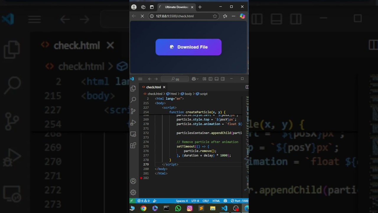 Download Button |Html and Css #coding #uidesignlearning #webdesign #python #frontendcourse #