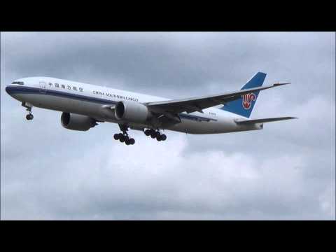 China Southern Cargo Boeing 777-F1B [B-2072] - AMAZING landing @ Frankfurt Intl.  Airport!