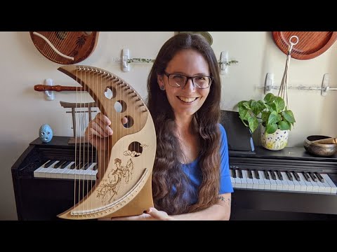 Moon Lyre 19 String Unboxing and Review | Gorgeous Moon Lyre Harp on Amazon Joygood