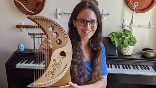 Video thumbnail for Moon Lyre 19 String Unboxing and Review | Gorgeous Moon Lyre Harp on Amazon Joygood by Musical Molly Khan