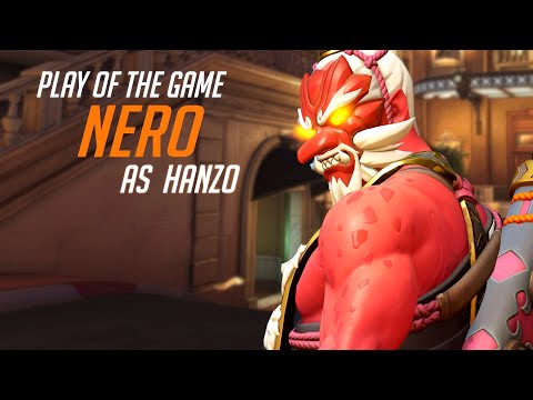 NERO PRO HANZO GAMEPLAY - POTG! [ OVERWATCH 2 SEASON 3 TOP 500 ]