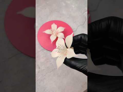 flower chocolate garnish #cake #artist #love #cakedecorating #song #bake  #FlowerGarnish