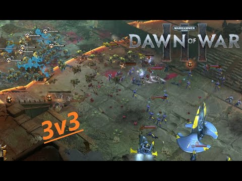 NO ELITES NO DOCTRINES 3v3 Orks v Eldars Warhammer 40K Dawn of War 3