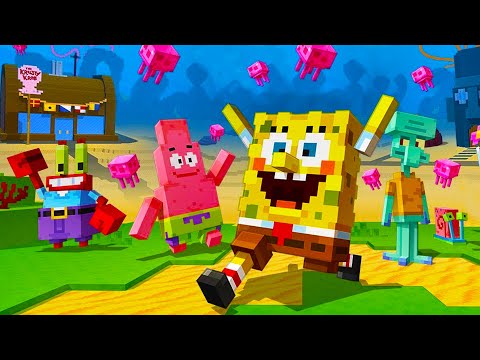 Kawaii Kunicorn - SpongeBob's Best Day Ever In Minecraft