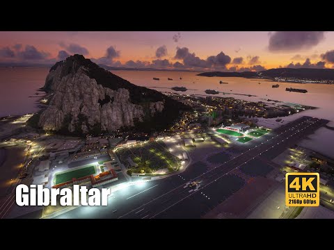 Fly over Gibraltar | 4K 60fps | Musical Showcase | Microsoft Flight Simulator 2020 |  Drone Mode