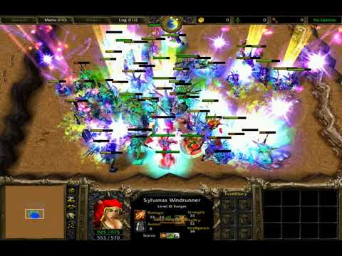 100 Murloc Units (With Type) vs 7 Sylvanas Windrunner (With Skills) 1080p