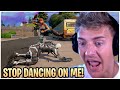 Ninja Has A Meltdown After EVERY Player He Runs Into Dances On Him!