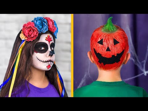 9 Cute Hairstyles For Kids / Halloween Hairstyles