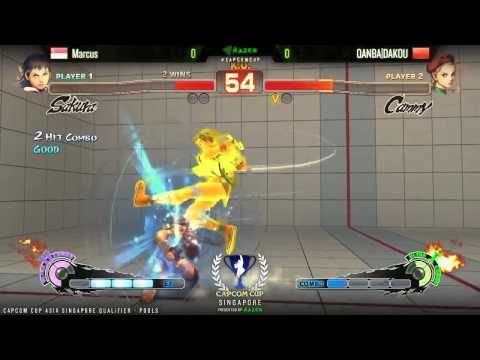 SSF4AE Marcus vs QANBA DAKOU  - CAPCOM-Cup Asia SINGAPORE Qualifiers