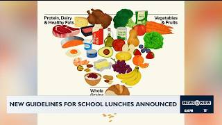 New guidelines for school lunches announced