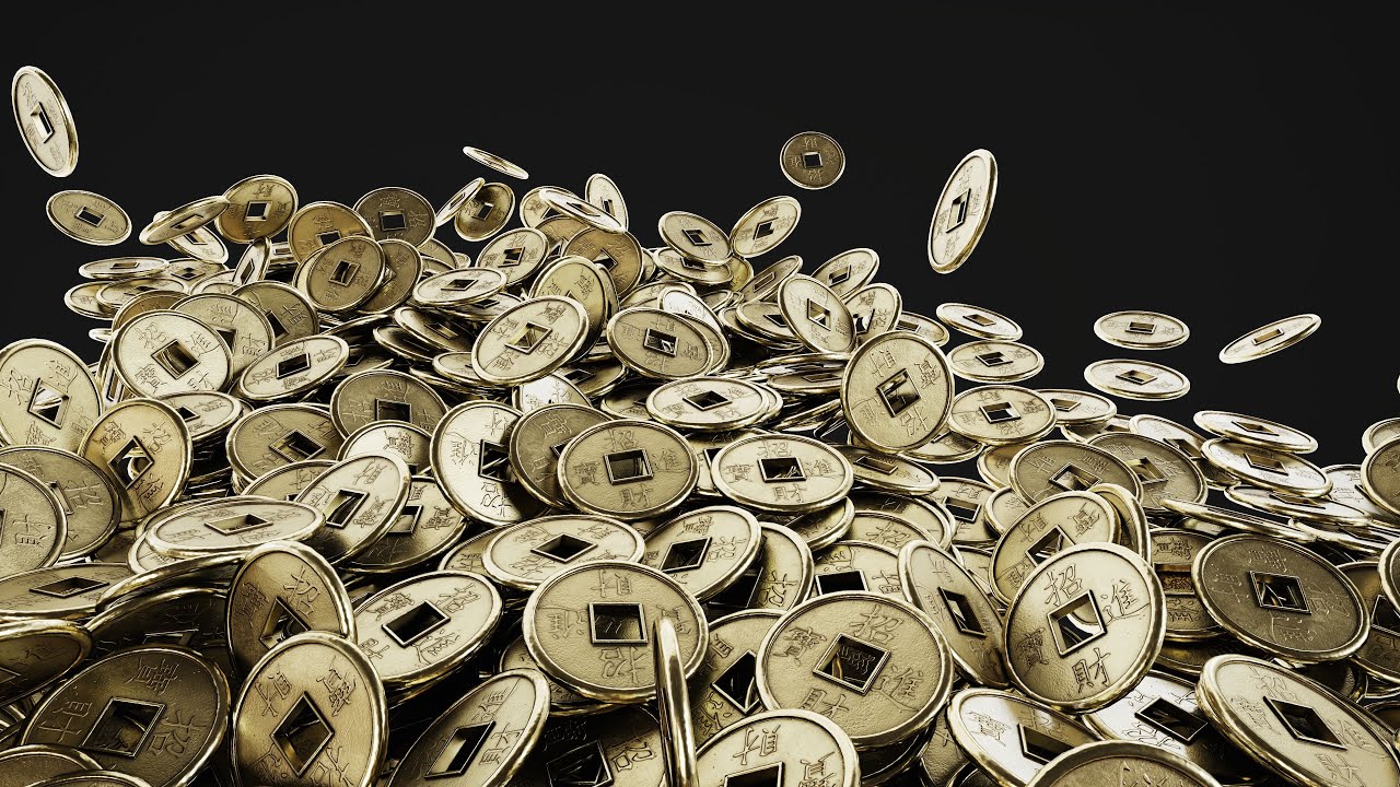 Old Chinese Coin 3D Model