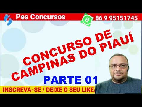 CONCURSO DE CAMPINAS DO PIAUI (Conhecimentos locais - P1)