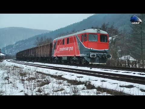 LDE2100 60-0412-6 & Marfar Greu TFG Heavy Freight Train in Gara Bulz Station - 19 January 2020
