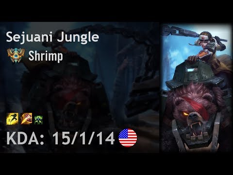 Sejuani Jungle vs Rek'Sai - Shrimp - NA Challenger Patch 7.16