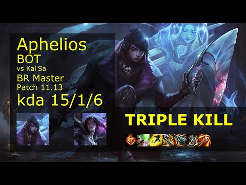 Aphelios ADC & Morgana vs Kai'Sa & Nautilus - BR Master 15/1/6 Patch 11.13 Gameplay