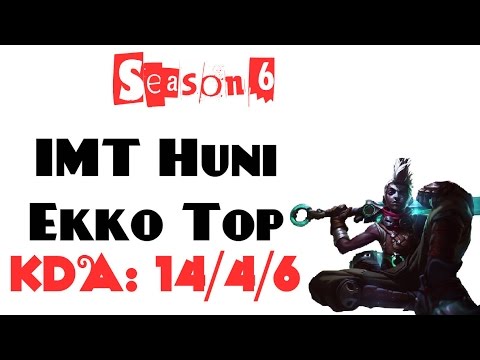 NA Challenger LOL - IMT Huni - Ekko Top lane (Feb 28, 2016)