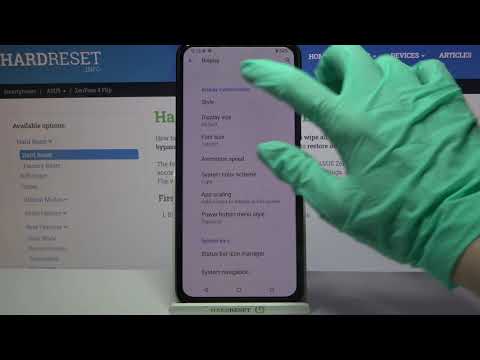 Font Style and Display Settings - ASUS ZenFone 8 Flip