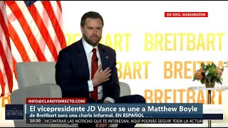 El vicepresidente JD Vance se une a Matthew Boyle de Breitbart para una charla informal. EN ESPAÑOL
