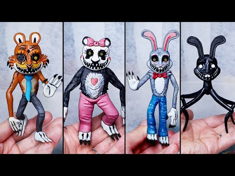 Making All Characters Mr. Hopp's Playhouse 3 Sculptures Timelapse