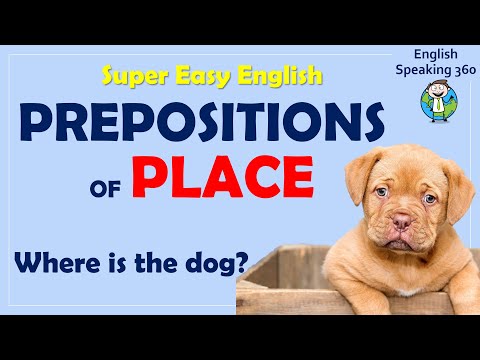 English Prepositions of PLACE     In, on, under, behind, between...   ENGLISH grammar  for BEGINNERS