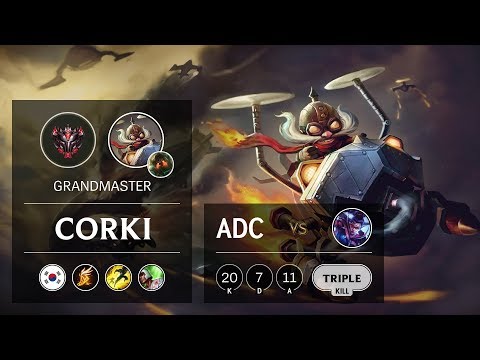 Corki ADC vs Vayne - KR Grandmaster Patch 9.7