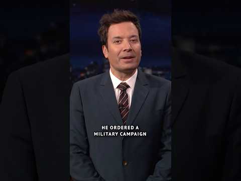Jimmy recaps the ongoing war in Iran using #Trump’s own words. #FallonTonight