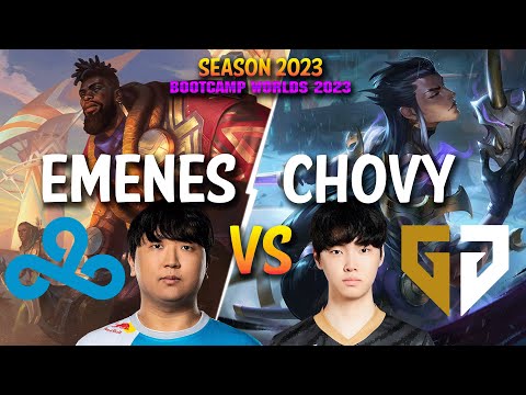 C9 EMENES vs GEN Chovy - Emenes K'SANTE vs Chovy YONE Mid (Bootcamp WORLDS) - Patch 13.18 KR Ranked