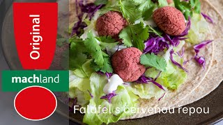 Falafel with beetroot