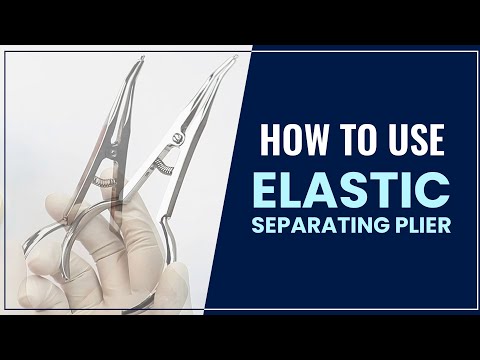How to use a elastic separating plier | Waldent