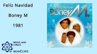 Feliz Navidad - Boney M 1981 HQ Lyrics MusiClypz Christmas