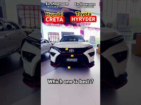 Toyota HYRYDER starts ₹10.95 Lakh, mileage upto 27.97kmpl #toyotahyryder #hyryder