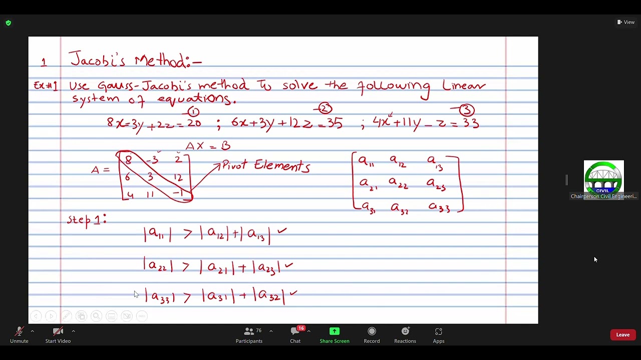 Mar. 3, 2023 - Numerical Solutions to CE Problems 1/2