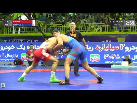 GOLD GR - 97 kg: C. ILDEM (TUR) v. O. NURIYEV (AZE)