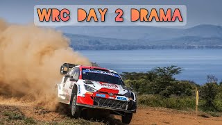MOST DANGEROUS & DRAMATIC RALLY STAGES | WRC Safari Rally 2022 Highlights | Day 2