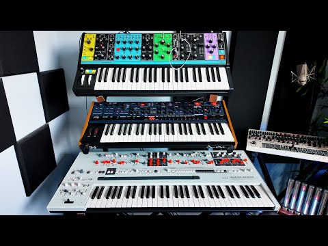 Moog Matriarch, Super Gemini & OB-6 - cinematic synth performance