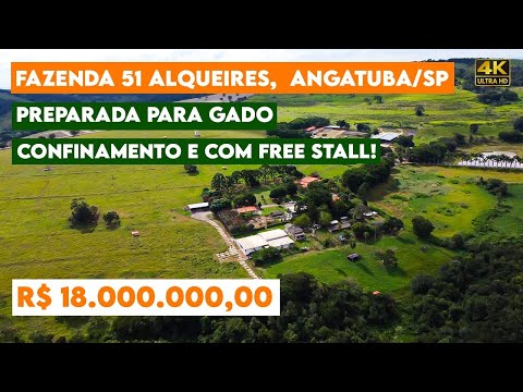 Fazenda 51 Alqueires, FREESTALL e confinamento, ANGATUBA/SP