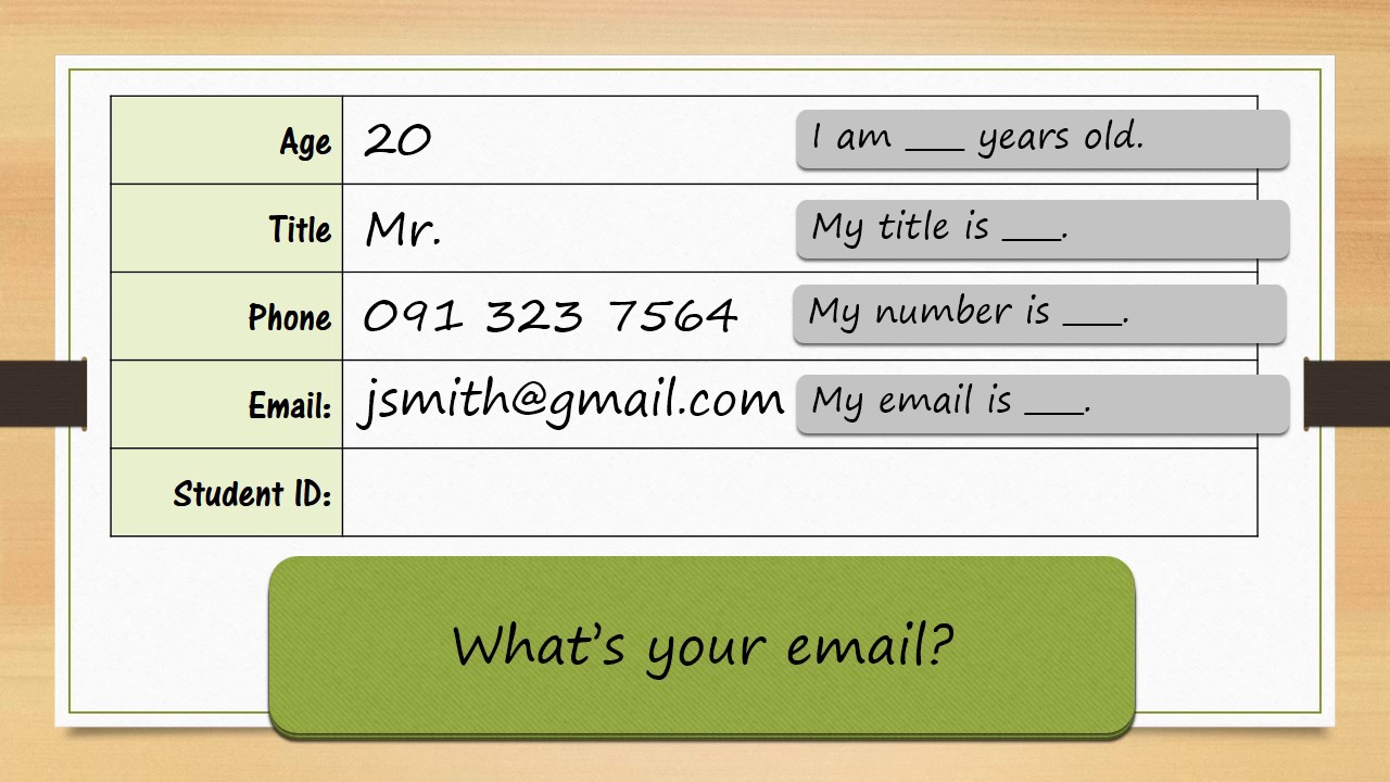 Forms - Personal Information
