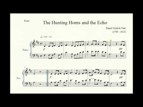 The Hunting Horns and the Echo - Daniel Gottlob Türk - Piano Repertoire 1