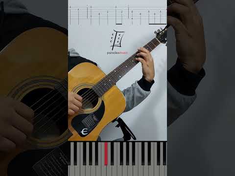 Juan Fernando Velasco - Chao Lola (Tutorial cómo tocar intro en Guitarra TABS + Piano Virtual) #tabs