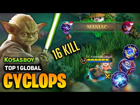 MANIAC! Cyclops King Is Back [ Cyclops Best Build Top 1 Global ] |•Chico ♬ - Mobile Legends