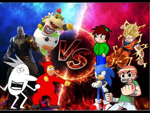 Mugen Tournament Round of 64 Loser Bracket Semi Finals Waluigi & Bowser Jr vs WarriorGecko04