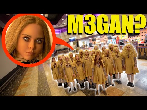 if you ever see 100 M3GAN's at haunted movie theater, GET OUT and RUN AWAY fast!! (They are bad)