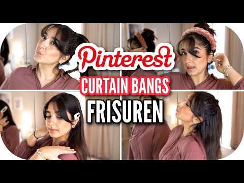 PINTEREST FRISUR IDEEN MIT CURTAIN BANGS FÜR DEN ALLTAG 😍🌟 | Sanny Kaur