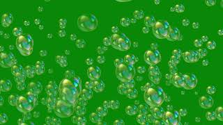 Free Soap Bubbles Green Screen Background