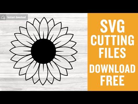 Download Sunflower Svg Free Sunflower Cut File Sunflower Vector Instant Download Silhouette Cameo Shirt Design Free Vector Files Dxf 0893 Freesvgplanet