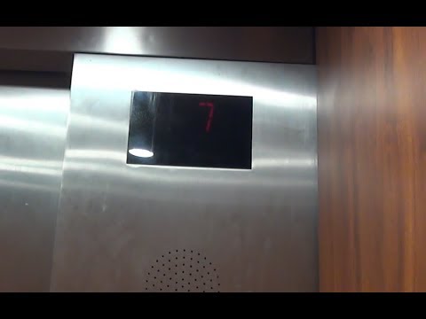 Fast Otis Bottom Drive Traction Elevators - Tower Parking Garage - Roanoke, VA