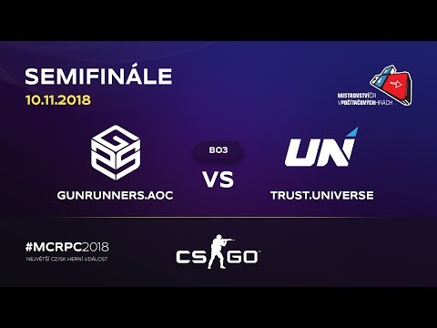 MČR 2018 | Semifinále: Gunrunners vs. Universe | CS:GO