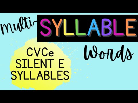Reading Multi-Syllable Words {CVCe Silent E}
