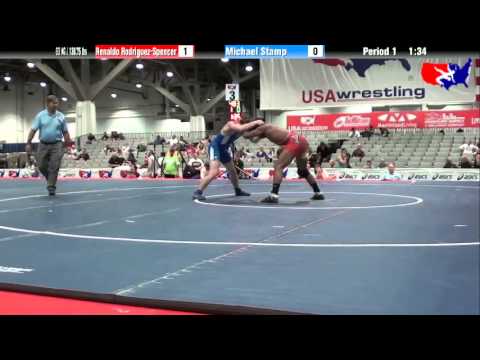 Renaldo Rodriguez-Spencer vs. Michael Stamp at 2013 Junior Nationals - FILA - FS