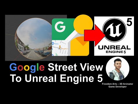 Google Street View to Unreal Engine 5 - Full Tutorial (English Subtitle)